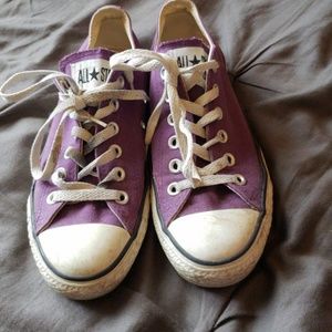 Purple Converse Lowtops